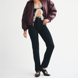 Abercrombie & Fitch Black 90’s Straight Ultra High Rise jeans